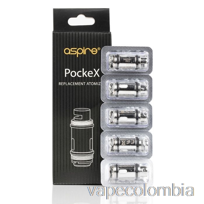 Bobinas De Repuesto Vape Desechables Aspirar Pockex Bobinas De 0.6ohm